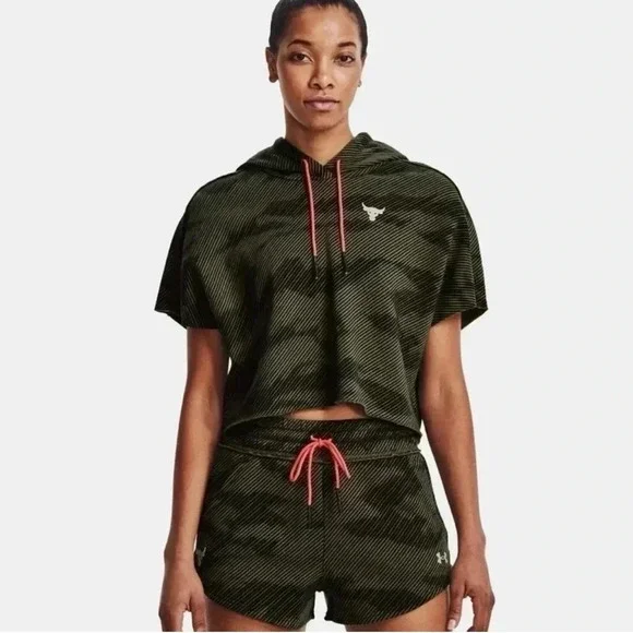 Under Armour Project Rock Fleece Lined Hoodie Sweatshirt Size Large NWT - Picture 9 of 9